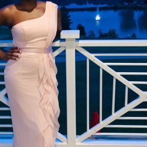 Bridesmaid dress blush pink